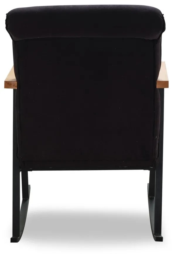 Hojdacie kreslo YOKA 55 cm čierna