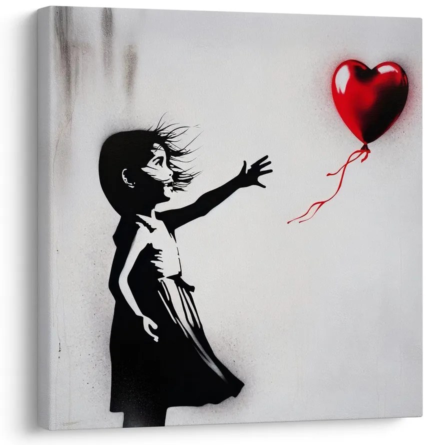 Obraz srdce vo vetre street art