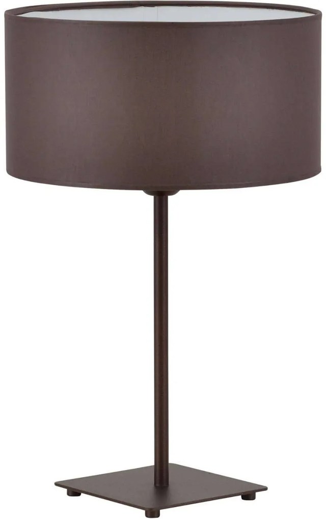 Stolná lampa Indigo, 1x textilné tienidlo (výber z 8 farieb), (výber zo 4 farieb konštrukcie), n