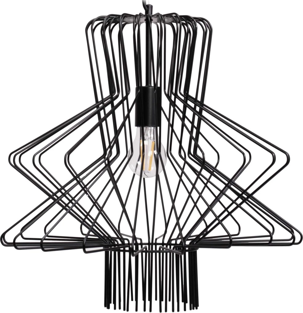 Toolight Toolight, stropné svietidlo 1xE27 APP1458-1CP, čierna, OSW-02418