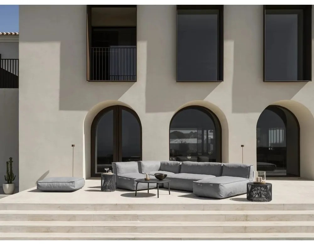 Kovový okrúhly záhradný odkladací stolík ø 49 cm Rope – Blomus