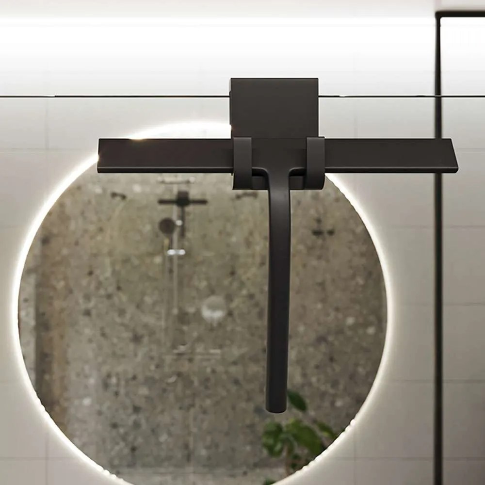 Mereo Mereo, Stierka na sklo silikónová, š. 280 mm, s držiakom, čierna, MER-CK20