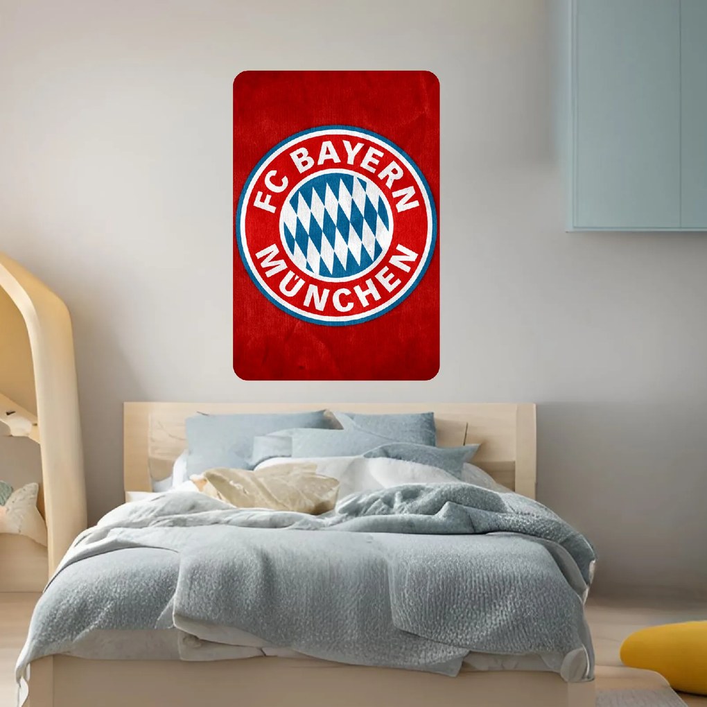 60x90cm FC Bayern Mníchov - textilná nálepka na stenu