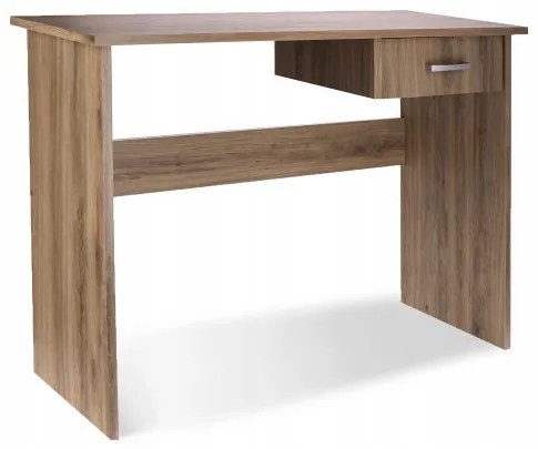 Počítačový stôl so šuflíkom - drevený efekt