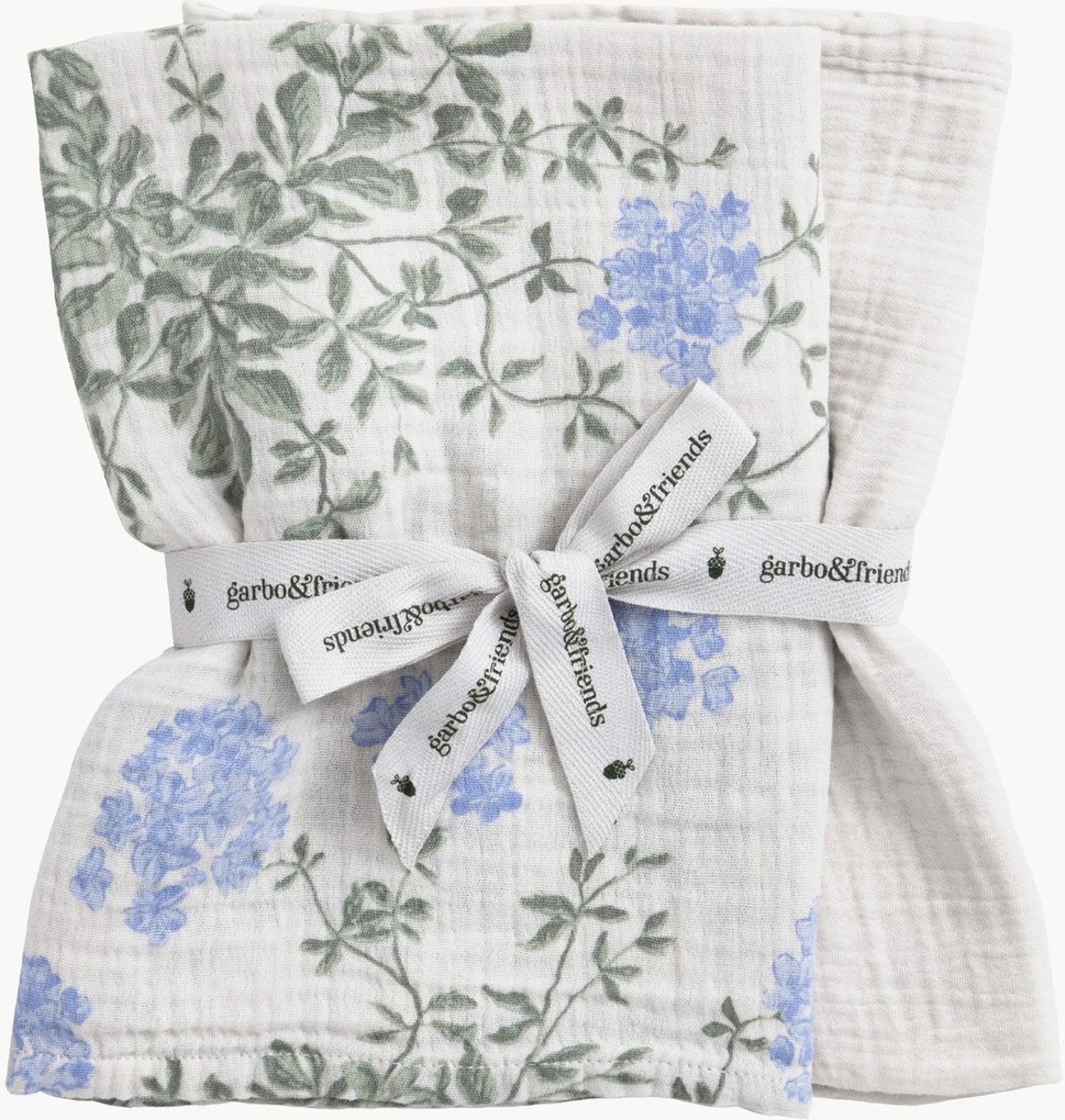 Mušelínové prikrývky z bavlny Plumbago, 2 ks