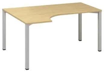 Ergo kancelársky stôl Alfa 200, 180 x 120 x 74,2 cm, ľavé vyhotovenie, dezén divoká hruška, RAL9022