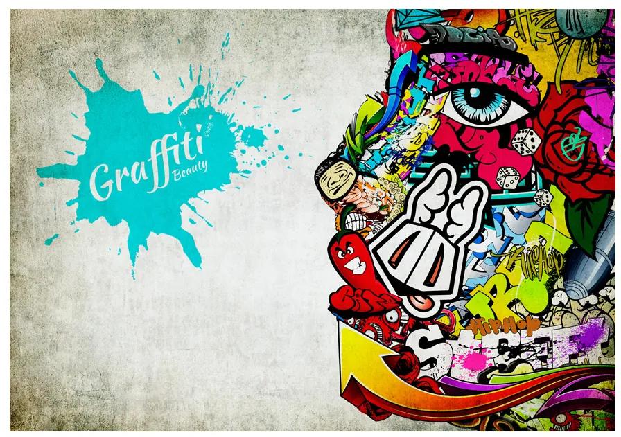 Artgeist Fototapeta - Graffiti beauty Veľkosť: 200x140, Verzia: Standard