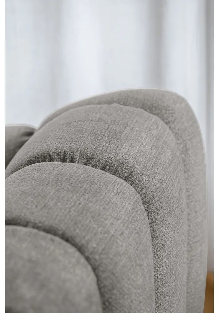 Svetlosivá rohová pohovka (ľavý roh/s leňoškou) Shell – Miuform