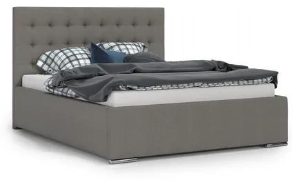 Čalúnená posteľ PRIMO 160x200 cm Tmavo šedá
