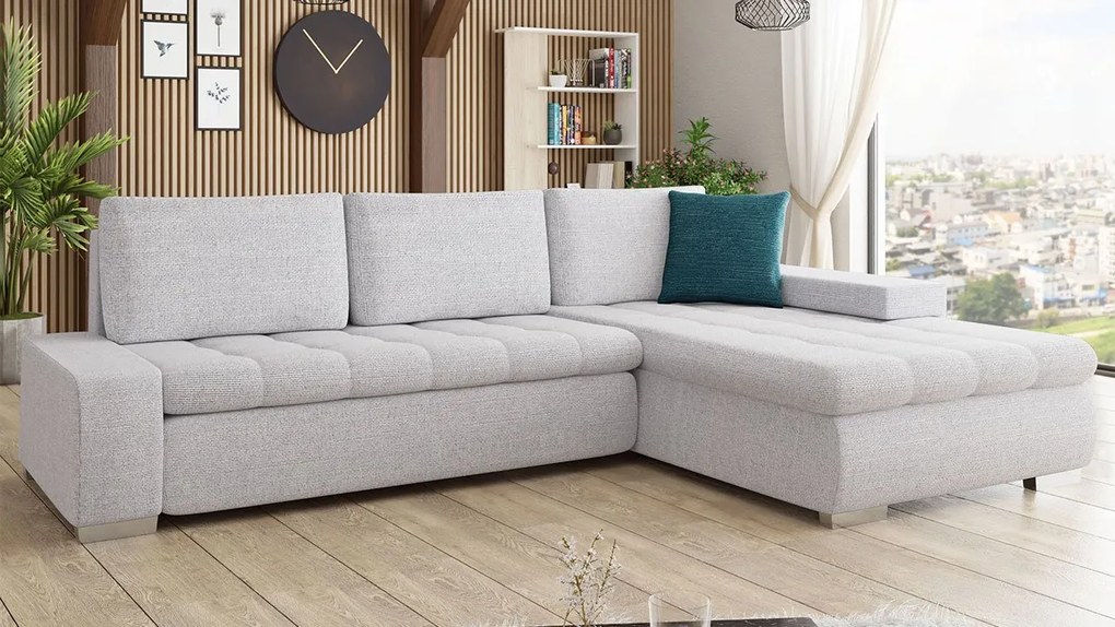 Rohová pohovka Herkules Premium, Dostupné poťahy: Terra 06 + Terra 06 + Terra 15 ECO