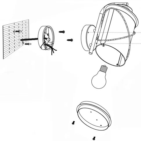 Eglo 94843 - Vonkajšie svietidlo HILBURN 1xE27/60W/230V