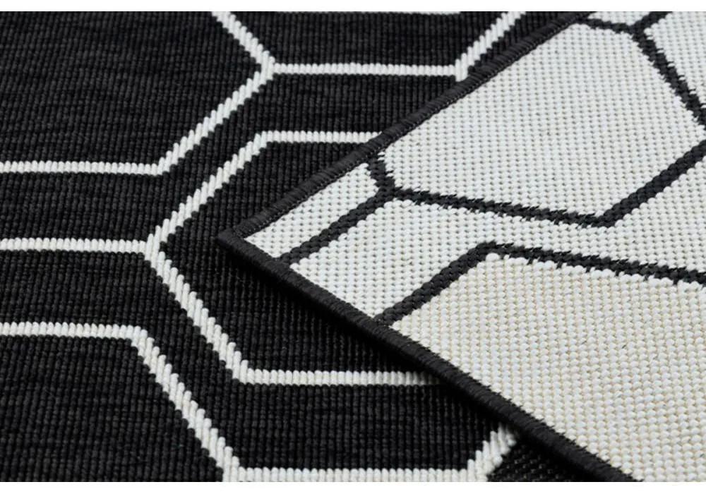 Kusový koberec Hexa čierny 200x290cm