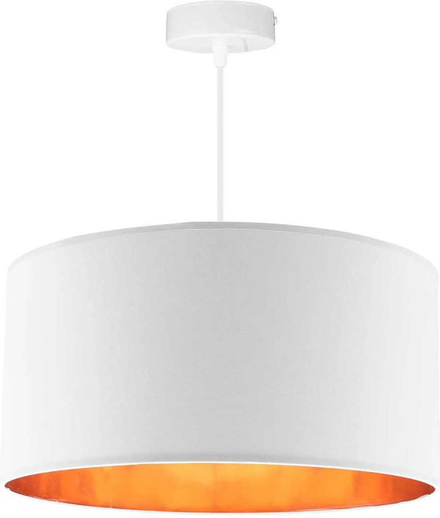 Závesné svietidlo Shade, 1x textilné tienidlo (výber zo 4 farieb), (výber z 3 farieb konštrukcie), (fi 40cm), g