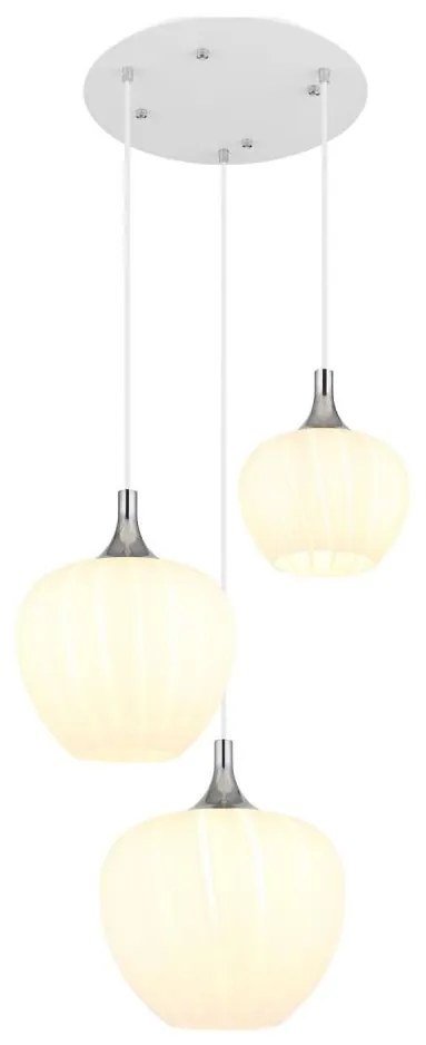 Globo 15548-3HW - Luster na lanku MAXY 3xE27/40W/230V biela