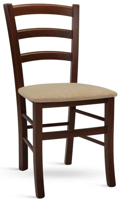 Stima stolička PAYSANE s čalúneným sedákom Vyberte odtieň ->: Orech, Vyberte látku ->: LUX Jeans 33