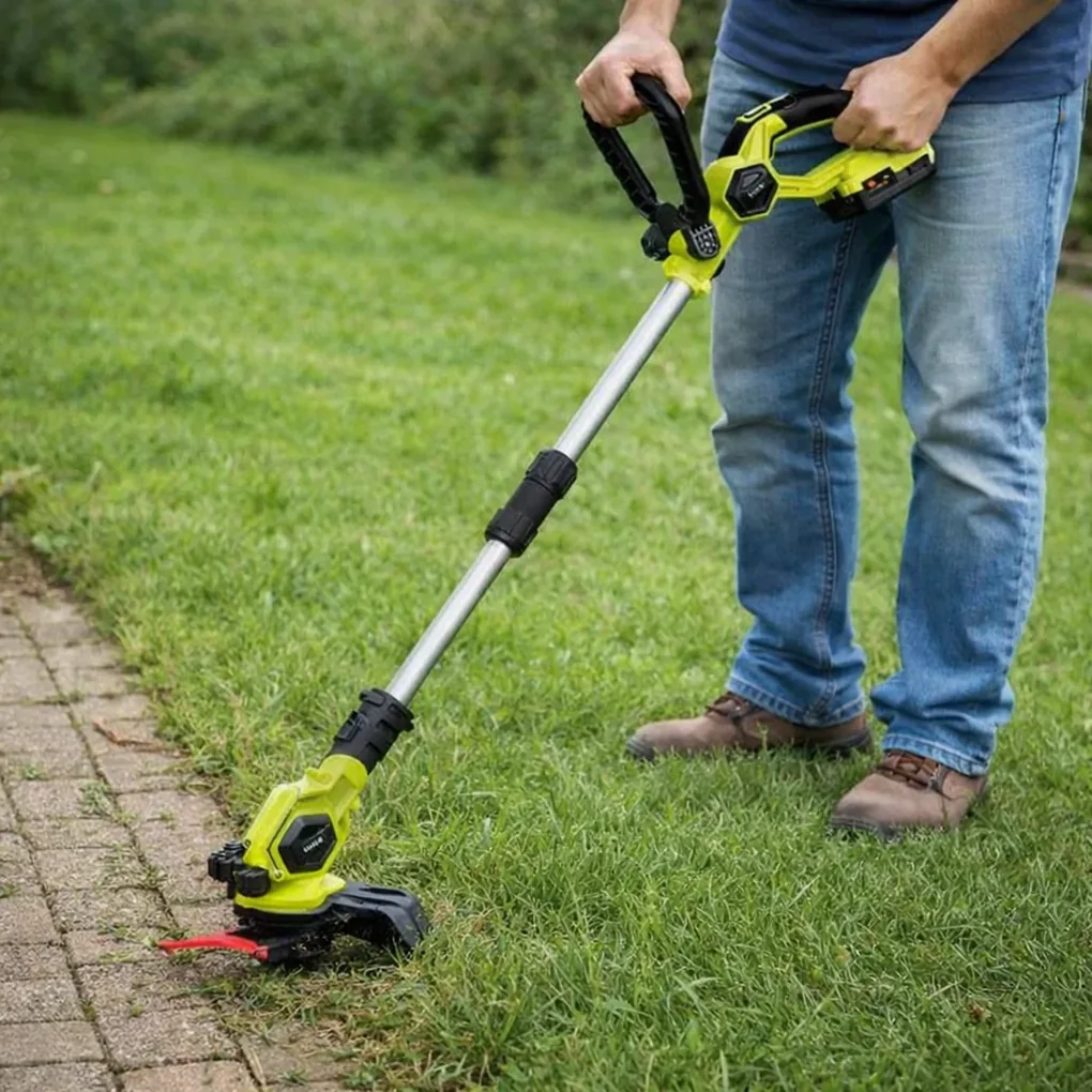 Akumulátorový vyžínač na trávu Baricus / 90 – 115 cm / 70 W / čierna ...