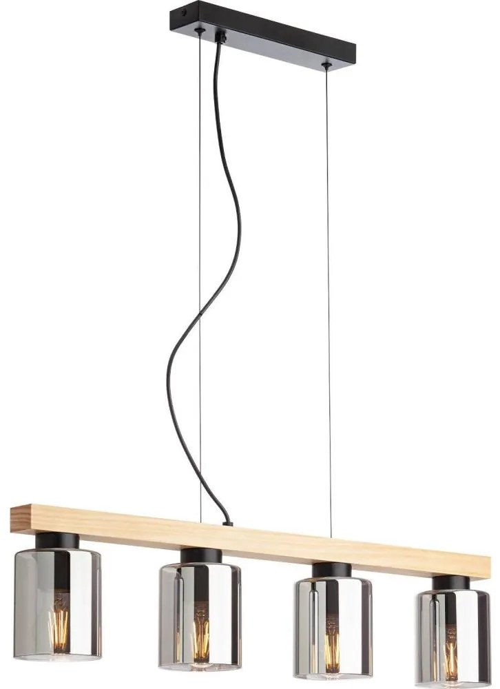 Redo 01-3986 - Luster na lanku ROTIS 4xE27/15W/230V