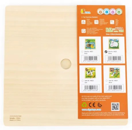 Puzzle na podstavci Viga 44622 9 dielikov - ovečka