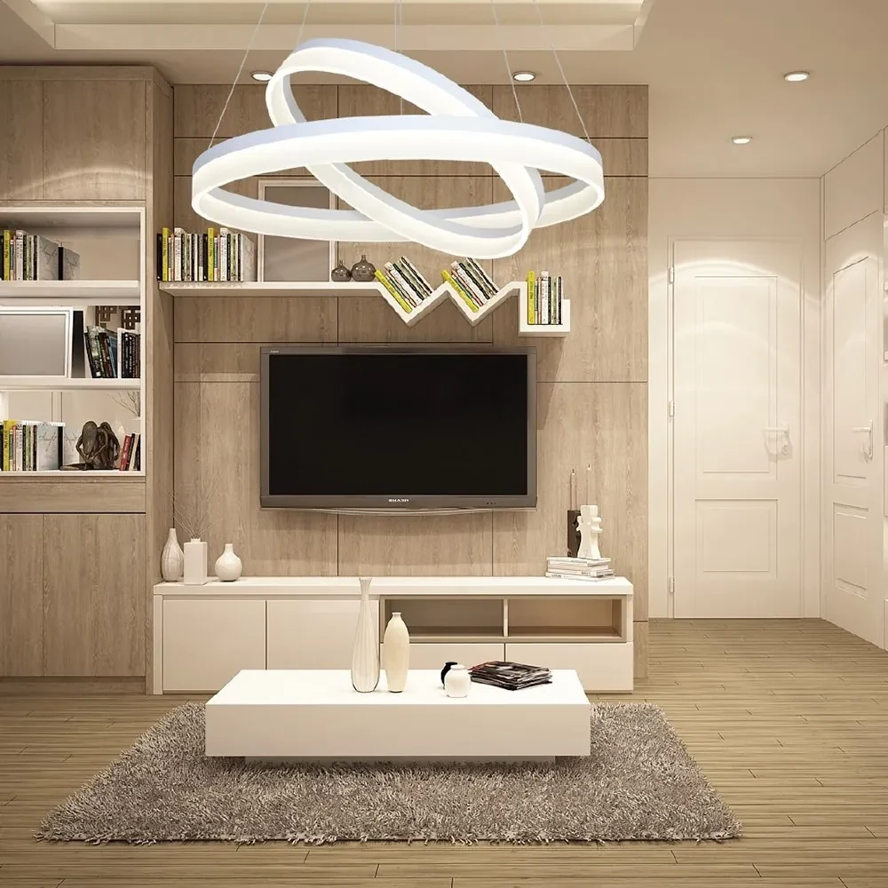 Závesné LED svietidlo Ring, 2x LED 60w, 4000k, w