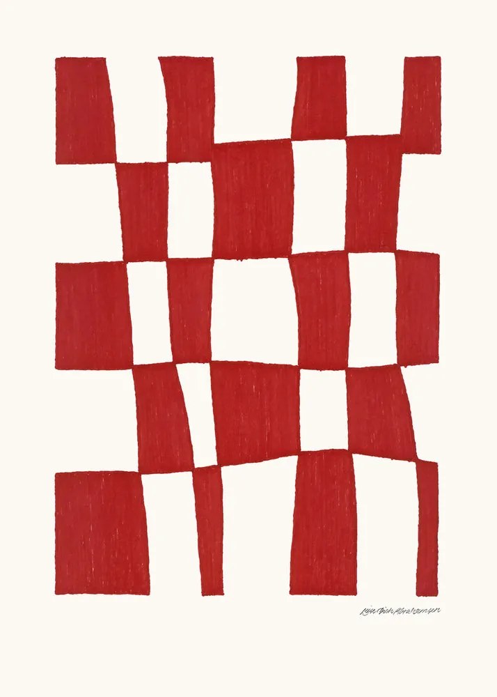 Moikka Plagát Square Days by Leise Dich Abrahamsen 21x29,7 (A4)