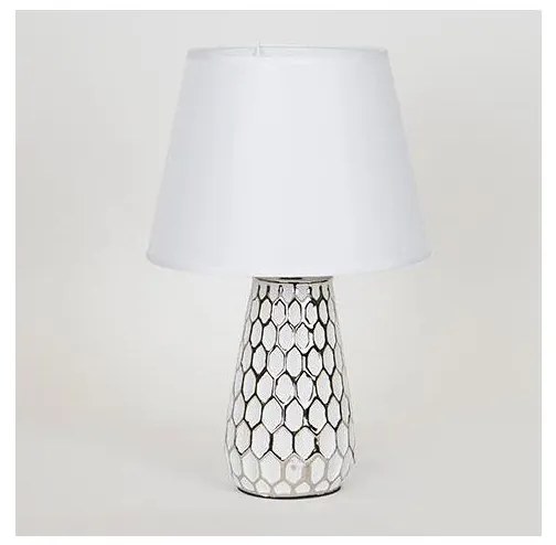 Stolná lampa 1xE14/40W/230V biela/strieborná