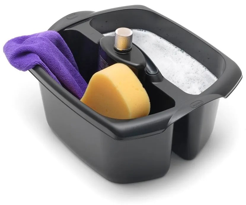 Čierne dvojité vedro Addis Caddy