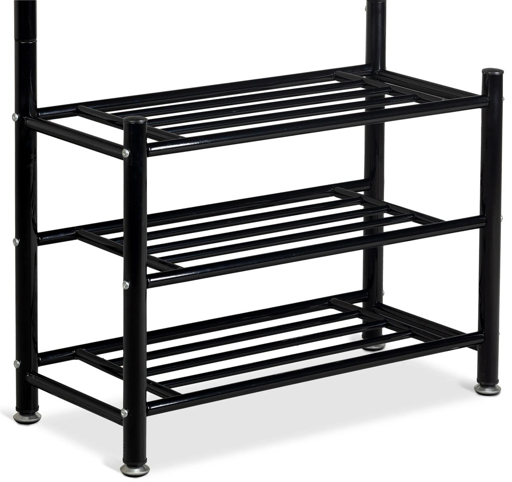 Wellhox Vešiak na oblečenie + skrinka, polica, polica na topánky