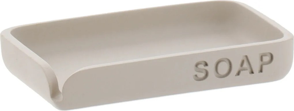 Sada kúpeľňových doplnkov Salva, béžová/s drevenými prvkami