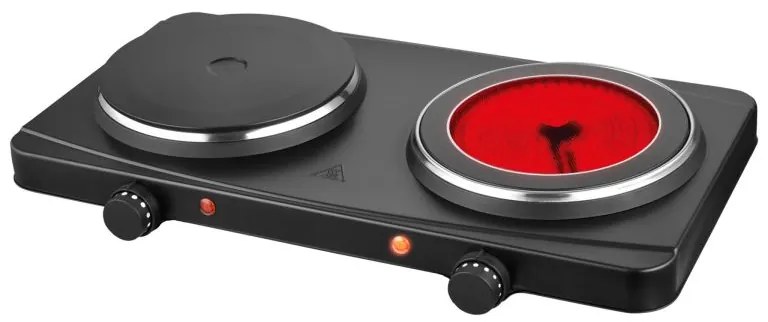 Elektrická varná platnička s dvomi horákmi, 220 - 230 V