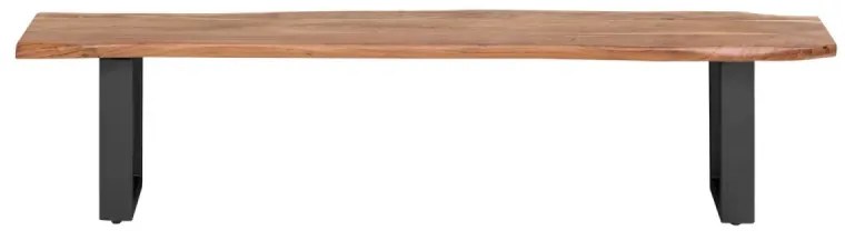 furniture-nabytek.cz - Masívna lavica Bullwer z akáciového dreva, lakovaná, čierna – 160×40 cm