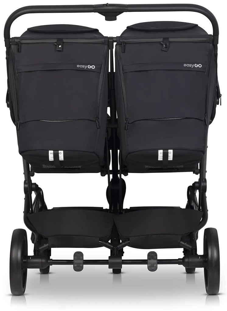 Súrodenecký kočík EasyGo Echo Ebony Black