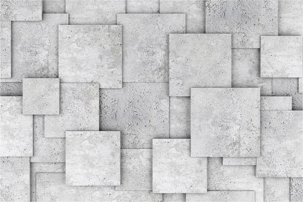 Obraz - Abstrakcia betónových kachličiek (90x60 cm)