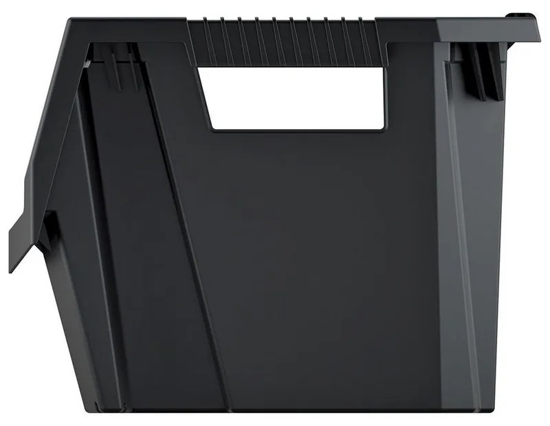 Úložný box uzatvárateľný 39,6 × 38 × 28,2 cm, čierna