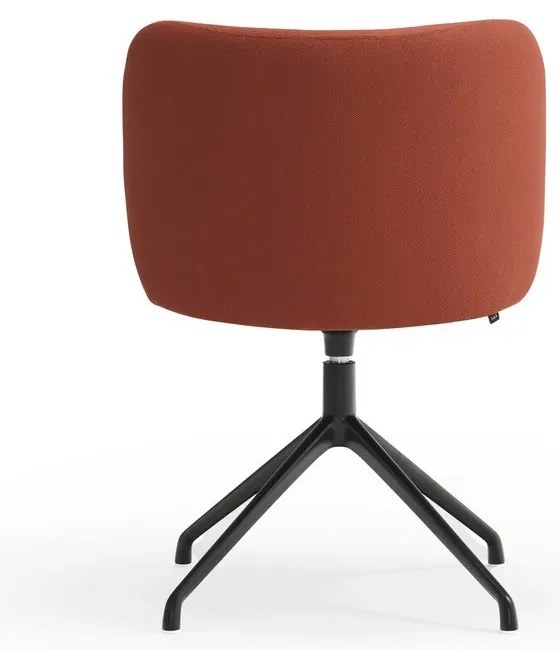 Čalúnené jedálenské kreslo v tehlovej farbe Mogi – Teulat