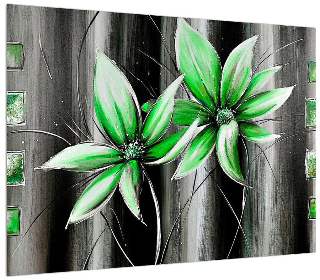 Moderný obraz kvetov (70x50 cm)