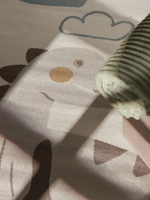 Koberec Hanse Home ADVENTURES DINO krémový / hnedý