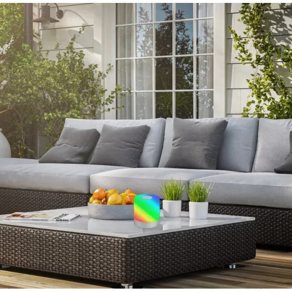 Briloner 7462014 - LED RGB Nabíjacia stolná lampa LED/1,5W/5V IP44 chróm