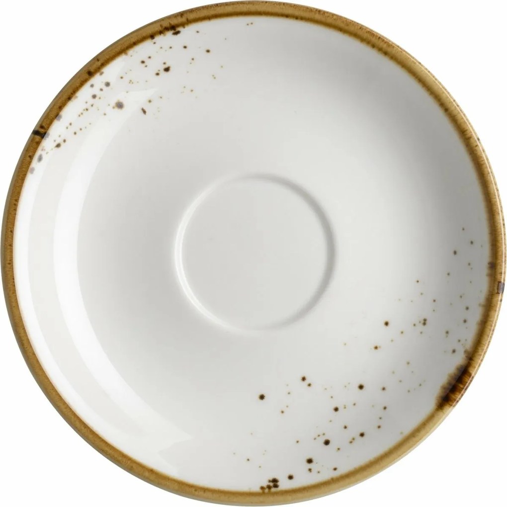 Mäser Podšálek na espresso Pintar White hnedébodky 13 cm, S