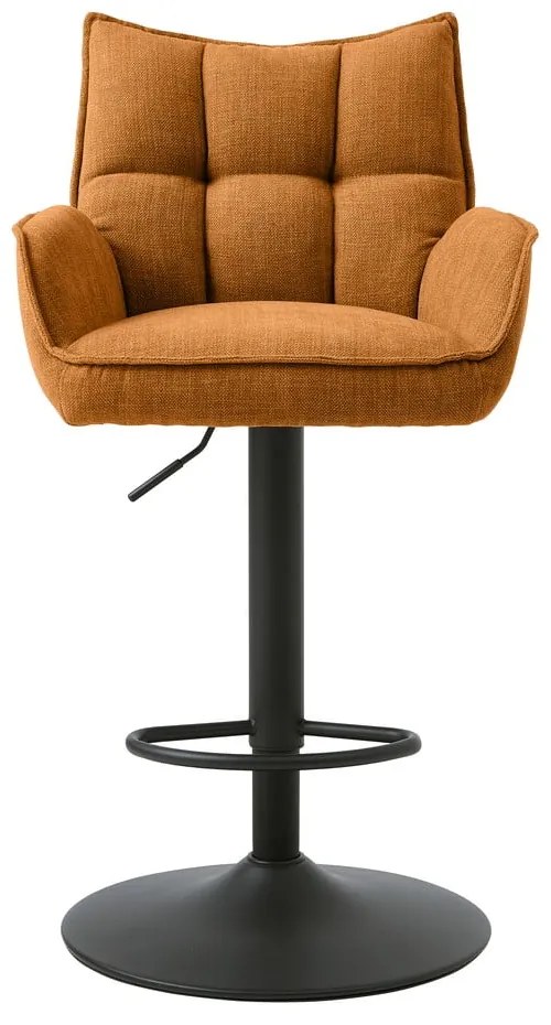 Oranžové barové stoličky s nastaviteľnou výškou v súprave 2 ks Marilla – Unique Furniture