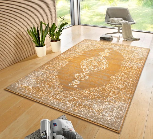 Koberec Hanse Home Gloria Méridional horčicový