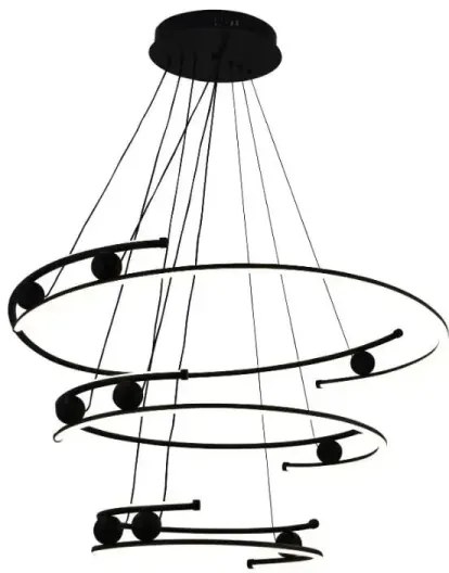 LED Stmievateľný luster na lanku LED/170W/230V 3000-6500K + diaľkové ovládanie