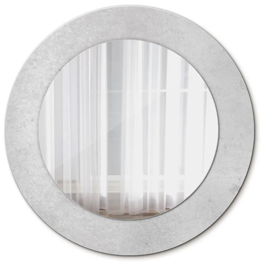 Betónová textúra Okrúhle dekoračné zrkadlo