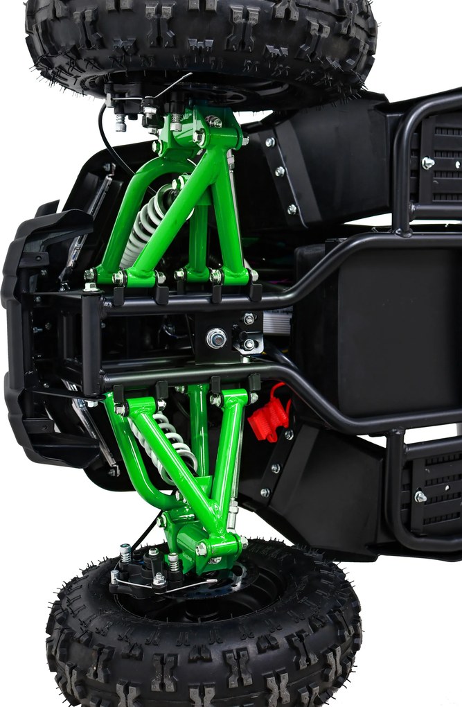 Ramiz Štvorkolka HIPERFECT na batérie zelená 35 km/h + 1000W motor + Nafukovacie kolesá + Nastavenie sedadla