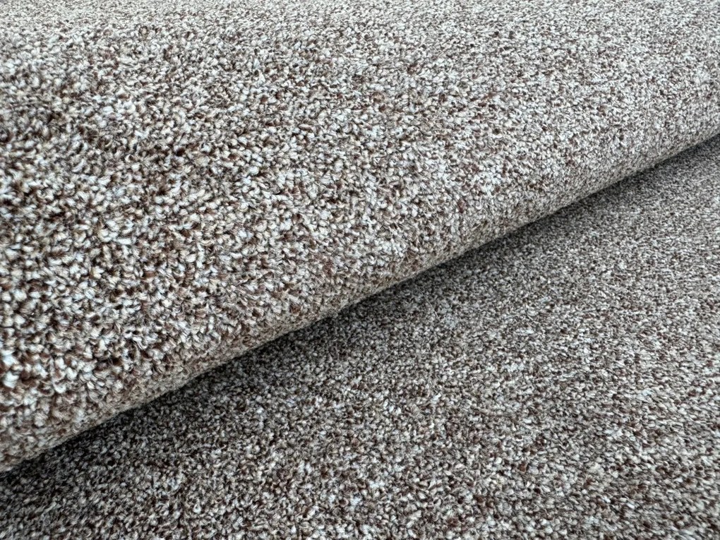 Vopi, Kusový koberec Apollo Soft hnedý kruh, 250x250 (priemer) kruh, hnedá, chodba / predsieň