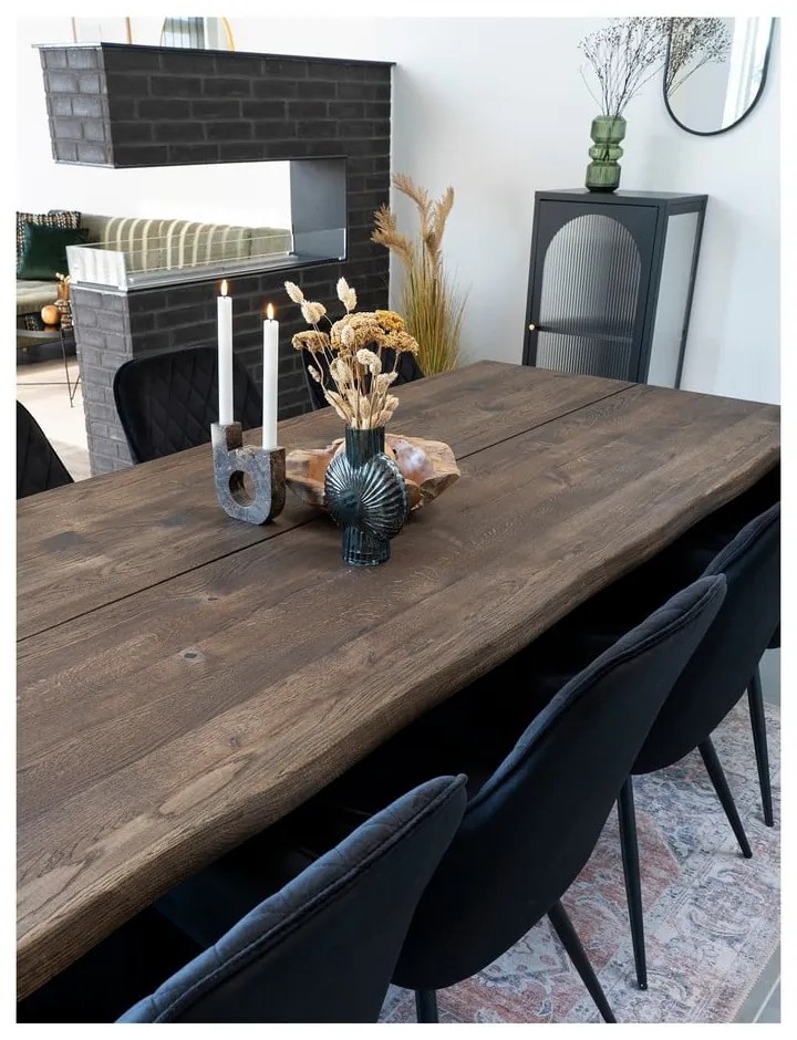 Čierna kovová vitrína 50x110 cm Adelaide – House Nordic