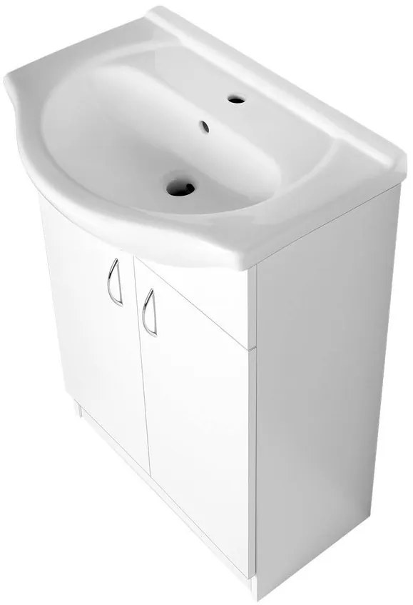 Aqualine Aqualine, SIMPLEX ECO 60 umývadlová skrinka s umývadlom 58,5x83,5x30,7cm, SIME600