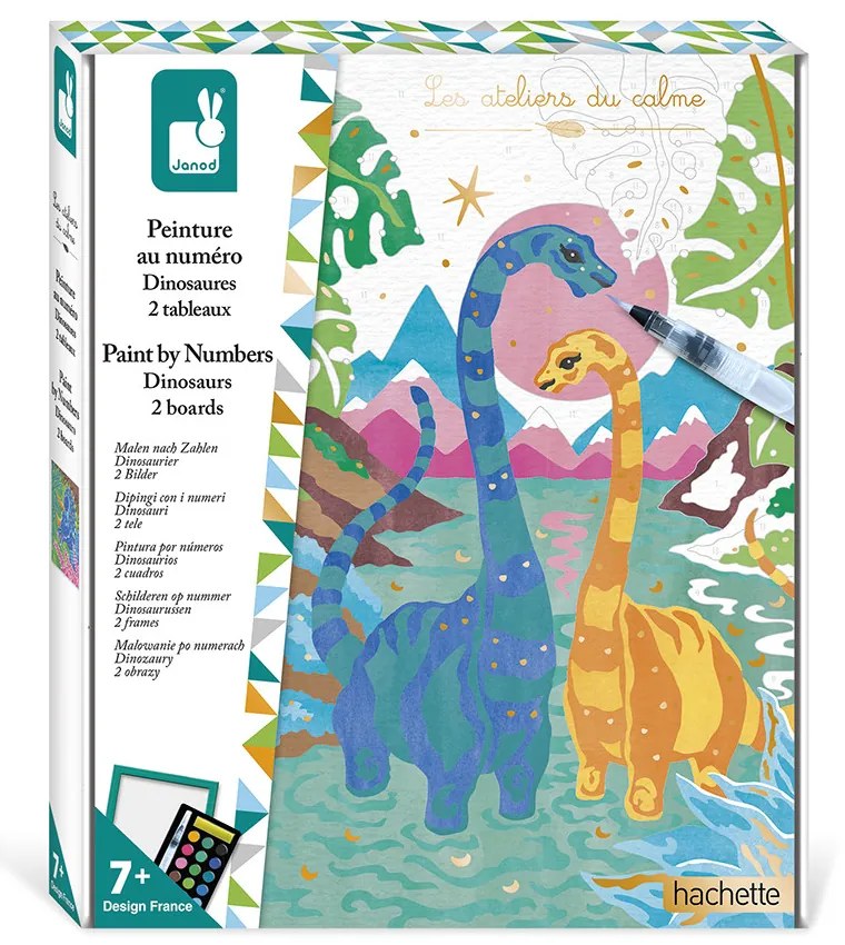 Detský ateliér maxi - maľovanie podľa čísel - Dinosaury