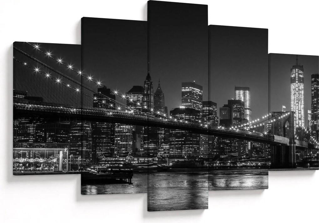 Obraz Brooklyn mosta v New Yorku (150x105 cm)
