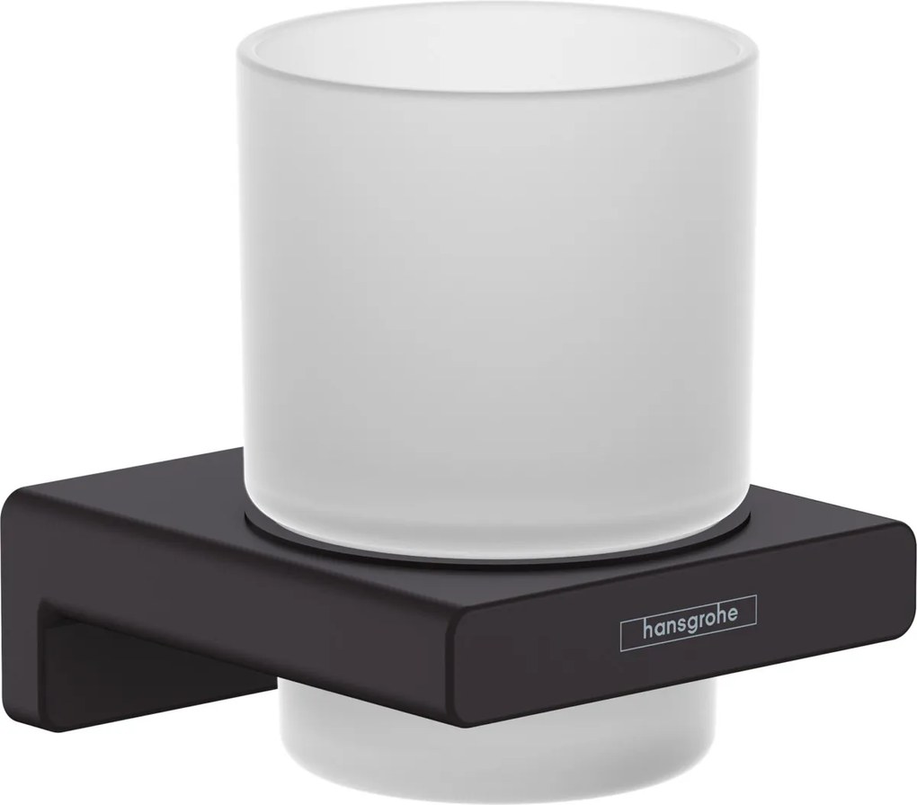 Hansgrohe AddStoris, nádobka na ústnu hygienu, matná čierna, HAN-41749670