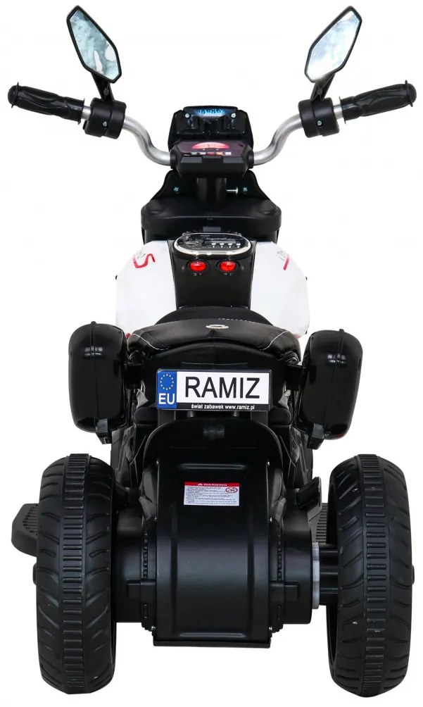 Motorka na batérie pre deti FAST TOURIST - biela